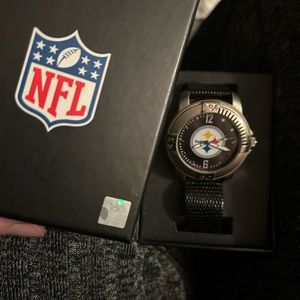 Men’s Steelers Football Fossil Watch